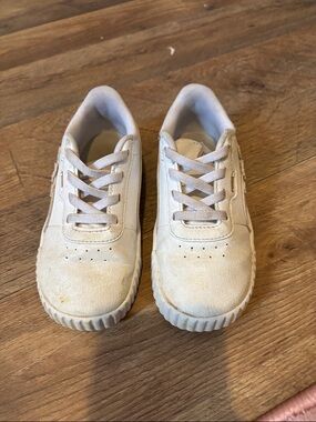 Puma Kids White Slip-on Sneakers